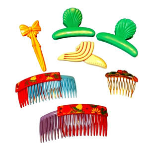 Vintage Goody/Mix 9 Piece Hair Accessories/Clips Lot‎
